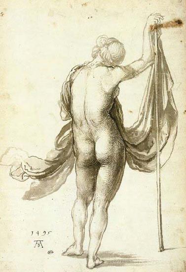 Albrecht Durer Female Nude from Behind France oil painting art